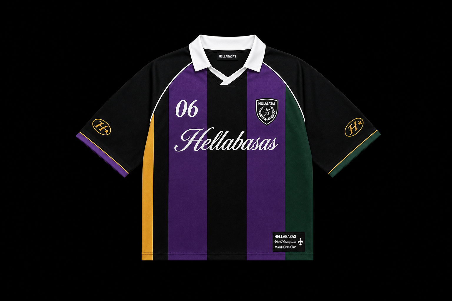 Mardi Gras soccer jersey